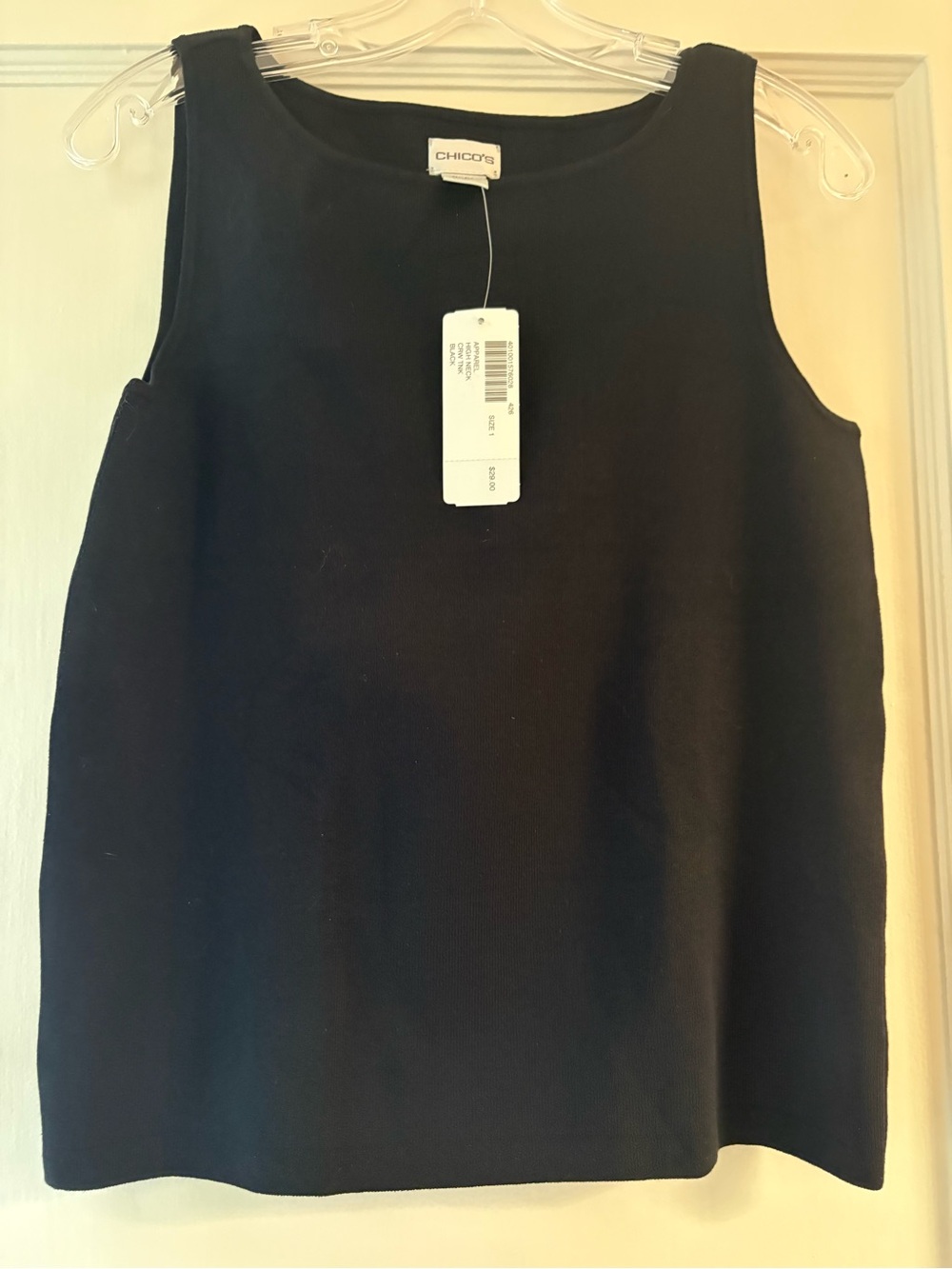 Chico’s High Neck Crew Tank NWT